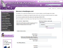 Tablet Screenshot of heesdesigns.com
